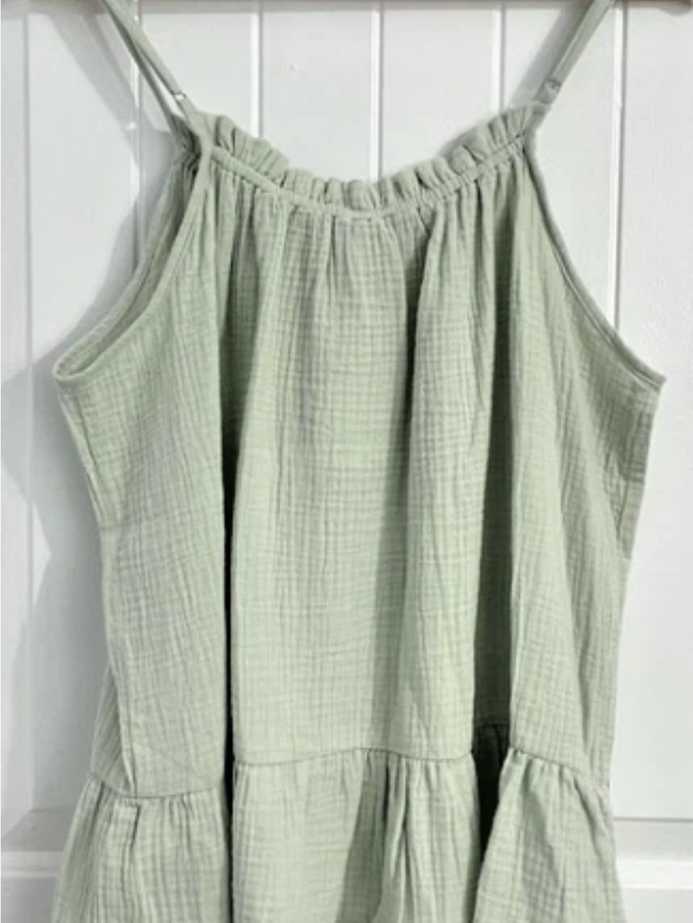 Magaschoni Organic Cotton Gauze Babydoll Cami Tank Top - Picture 4 of 7